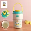 Taza de Café de Gran Capacidad con Doble Boquilla para Beber, Termo Portátil con Revestimiento Interior de Cerámica, Taza de Viaje para Estudiantes Hombres y Mujeres, Mayoreo