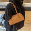 Bolso vintage transfronterizo de otoño e invierno para mujer, nuevo bolso de hombro bajo el brazo esmerilado, moderno y portátil, bolso baguette combinable.