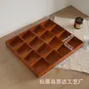 Caja de Almacenamiento de Escritorio, Caja Compartimentada de Madera Maciza para Artículos Varios, Organizador Creativo de Cosméticos, Múltiples Especificaciones, Múltiples Escenarios, Caja de Madera con Múltiples Compartimentos