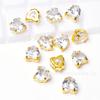 Diamante Zircônia de Alta Qualidade 5A Quadrado Coração Gota Marquise com Fundo Pontiagudo Garra de Zircônia Diamante DIY Acessórios para Roupas, Sapatos, Bolsas, Chapéus