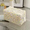 Nueva Bolsa de Cosméticos Floral Acolchada Bolsa de Cosméticos de Gran Capacidad Bolsa de Almacenamiento Bolsa de Almacenamiento de Artículos de Tocador de Viaje