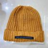 Chapéu de lã tricotado de cabeça grande solto para mulheres outono e inverno chapéu quente de pelo ins com aparência de rosto pequeno tudo combina chapéu frio moda
