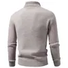 Suéter de cuello alto de invierno para hombre transfronterizo, una capa base cálida casual, moderna y versátil para hombres jóvenes