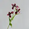 Flores Artificiales, Flores Falsas, Pintura al Óleo, 3 Orquídeas Iris Pequeñas, Decoración de Escaparate de Centro Comercial de Alta Calidad, Lirios de Fuego