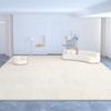 Alfombra Sala de Estar Resistente a la Suciedad Fácil de Cuidar Simple Lujo Ligero Absorbente Antideslizante Cachemir Manta para Mesa de Café Hogar Resistente al Desgaste Manta para Sofá