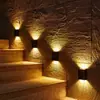 Luz de pared solar para decoración exterior, jardín, patio, uso doméstico, impermeable, iluminación hacia arriba y hacia abajo, luz de pared, fabricante de luz lavaluz de pared para exteriores