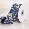 Cinta Floral Pequeña Retro de Algodón Cinta Estampada Estilo Francés Flor Empaque Lazo Accesorio para el Cabello DIY Material para Moño