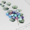 Cuentas Sueltas de Cerámica Jingdezhen Color Caramelo de 8 mm Esmalte de Color Material para Tejer Joyería DIY Pulsera Personalizada