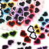 Acessórios para óculos de sol redondos de acrílico com tema de amor, joias artesanais DIY, acessórios para olhos de bonecos de pelúcia
