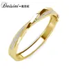 Pulsera de Moda Transfronteriza con Diseño Geométrico, Pulsera de Circonita Chapada en Oro para Mujer, Estilo Casual y Versátil