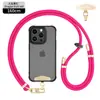 Lanyard para teléfono móvil con explosiones se puede colgar en la espalda cuerda ajustable para colgar en el cuello cuerda tejida corta para la muñeca anti-pérdida venta al por mayor de fábrica