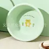 Balde Plástico Doméstico com Alça e Tampa, Conjunto de Baldes Redondos para Dormitório Estudantil, Balde de Lavanderia, Balde para Banho e Lavar Mãos