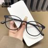 YC1172 armação grande TR90 óculos coreanos das mulheres ultra leve profissional lentes de poder ajustáveis simples emagrecimento óculos marrons