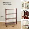 Estantería de Madera Maciza, Estante de Almacenamiento de Piso para Uso Doméstico, Librero de Pared para Estudiantes, Estante de Madera Simple para Sala de Estar, Estante de Almacenamiento para Balcón