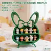 Decoração de Casa de Bonecas com Laço 3D Modelo de Armário Suporte de Exibição Multicamadas Brinquedo Bule Camada de Exibição de Perfume Prateleira de Exibição em Camadas