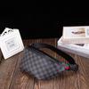 Bolsa de cintura masculina retrô europeia e americana, bolsa de ombro casual, bolsa mensageiro, bolsa de peito moderna, mochila nova, mochila traseira