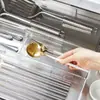 Caja divisoria para cajón de cocina, organizador de almacenamiento y clasificación para gabinete, caja de almacenamiento de cubiertos y cucharas combinable libremente