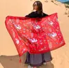Lago Salado Chaka Noroeste Grande Turismo Estilo Étnico Bufanda Bufanda Nueva de Verano para Mujer Playa Marina Chal Protector Solar Delgado