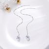 Aretes de circonita de joyería Wanying Plata de ley S925 Estilo coreano largos moda dulce regalo Aretes Súper Hada venta al por mayor personalización