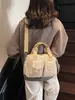 Bolso de Mano Cuadrado Pequeño Informal Estilo Coreano para Mujer, Nuevo Bolso Cruzado Versátil de Moda de un Solo Hombro, Bolso Almohada de Tela de Nylon con Múltiples Bolsillos