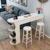 Mesa de bar pequeña para uso doméstico, simple y moderna, adecuada para sala de estar, recibidor, bar pequeño, mesa auxiliar de sofá, comedor, mueble divisor de lujo ligero