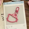 Nuevo Llavero de Cabeza de Gato Kt Calado Colgante para Mochila Escolar Accesorios Regalo para Mejor Amiga Pareja Decoración de Bolsa Accesorios