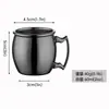 Taza mula dorada brillante europea de Moscú, acero inoxidable, color sólido, metal chapado en cobre, copa de vino, copa de bar de cóctel