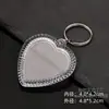 Chaveiro Acrílico Transparente Casca em Branco Foto de Identidade Moldura para Foto DIY Pingente Coleção de Fotos de Celebridade Ídolo