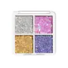 Placa de Sombras de Ojos Helen Beauty de Cuatro Colores con Lentejuelas Brillantes Perlados Finamente Brillantes Cosmético Hecho en China Sombras de Ojos Maquillaje de Ojos para Escenario