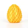 Pelota de Deformación de Descompresión Impresa en 3D Huevo de Escama de Dragón Espiral Nuevo Huevo de Dragón Modelo de Deformación Giratoria