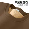 Chalecos de cuello redondo marca marea americana para hombre chaqueta de terciopelo de cordero 450G otoño e invierno 2024 ropa holgada nueva con forro polar acolchado
