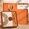 Conjunto de Caixa de Presente para Caderno Personalizado para a Temporada de Volta às Aulas, Presentes Culturais e Criativos Escolares, Bloco de Notas, Livro de Registro para Reuniões de Escritório