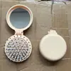 Pente Fofo Colorido Macaron com Espelho Macio, Pente de Massagem Mini Portátil, Pente Simples com Airbag