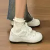 Zapatillas de entrenamiento alemanas para mujer, tendencia versátil 2026, superficie de cuero retro, nuevo estilo, primavera y otoño, zapatillas de plataforma para mujer, versátiles, casual para estudiantes