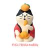Zakka Abarrotes Gato Japonés Naranja Ins Creativo Moderno Miniatura Regalo Resina DIY Manualidades para el Hogar Adornos