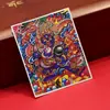 Dzambala Negro pintado tibetano pintura Thangka pintada a mano lienzo central impresión microchorro Thangka cultural y creativo Zakiralam al por mayor