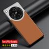 Venta de Liquidación Adecuado para Funda de Teléfono Oppo Find X8, Plata Desierto Luna Cuero Liso Find X8 Pro Cubierta Protectora, Empalme Estilo Negocios