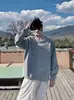 Colección Otoño 2026: Sudadera Unisex de Manga Larga con Cuello Redondo y Estampado de Letras, Informal Versátil de Corte Holgado de Moda, Camiseta para Pareja