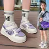 Tênis de cano baixo para meninas, sapatos esportivos infantis, novos sapatos casuais infantis estilo coreano outono 2026, tênis de corrida fofos com sola macia