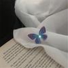 Collar corto de primavera y verano con cadena de clavícula de mariposa estilo hada coreano Mori para mujer, de tul dulce, transparente e invisible, con línea de pesca