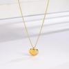 Colar de aço titânio rotativo Fashion Joker Love, feminino, alto senso, corrente de clavícula de aço inoxidável dourado 18k, celebrante da Internet, mesmo estilo