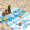 Toalla de Playa de Algodón Puro Personalizada con Diseño Impreso, Toalla de Baño Absorbente, Chal para Vacaciones en la Playa, Toalla Universal para Deportes y Natación
