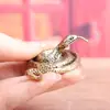 Latón Puro Doce Signos del Zodiaco Serpiente Cobra Vintage Cultural Creativo Regalo Decoración Escritorio Mascota de Té Artesanía Adorno de Cobre