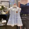 Elegante Vestido Sencillo de Verano Fino a Cuadros para Niñas, Bebé Nuevo Estilo 2026 Vestido de Princesa de Verano para Niña Pequeña