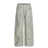 Calça de Trabalho Reta com Manchas de Tinta Estilo High Street Americano para Homens, Design Punk, Calça Larga Solta com Padrão de Salpicos de Tinta de Nicho