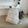 Mochila de Ombro Duplo com Bordado de Estrela Estilo Coreano Feminina 2026 Nova Alta Aparência Grande Capacidade Mochila de Estudante Mochila para o Trabalho