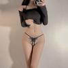 Ropa interior sexual para adultos al por mayor una generación de bikini triangular de cintura baja sexy pseudo niña al por mayor