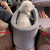 Assento de segurança para carro com controle central para cães pequenos, espessado, tapete anti-sujeira para animais de estimação, gato, tapete para carro, xícara de chá, casinha de cachorro