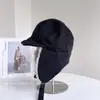 Sombrero Vintage de Peluche Cálido Lei Feng para Mujer, Nuevo Sombrero de Invierno a Prueba de Frío para Ciclismo con Protección para los Oídos, Gorra de Pico de Pato Gruesa Versátil Casual