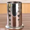 Suporte de hashi espessado em aço inoxidável para restaurantes, uso comercial, loja de chás, balcão de bar, caixa de armazenamento, gaiola de hashi com drenagem, porta-talheres
